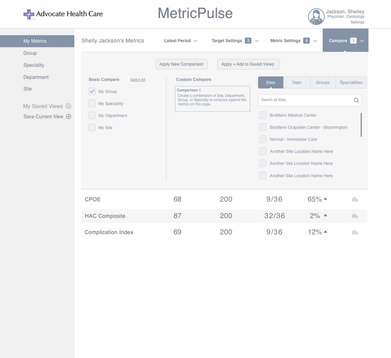 3 My Metrics – Compare – Basic Selected copy
